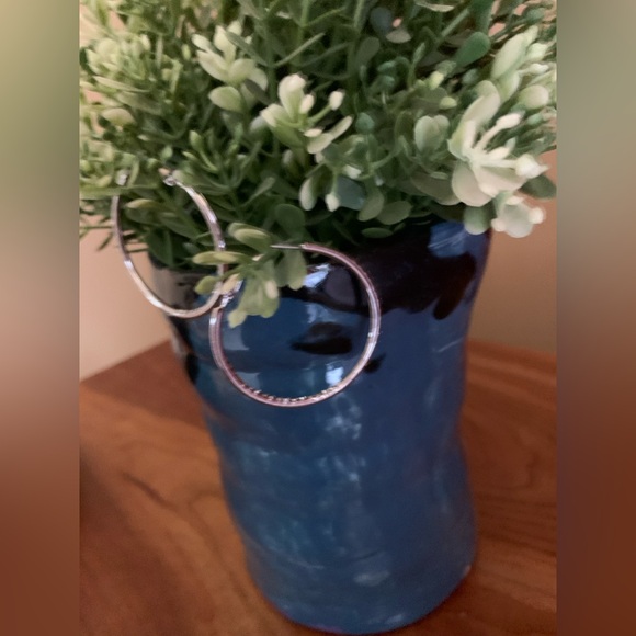 Sparkling Rhinestone Diamonte Hoops Silver NWOT
Diameter: 1.25” - Picture 6 of 10